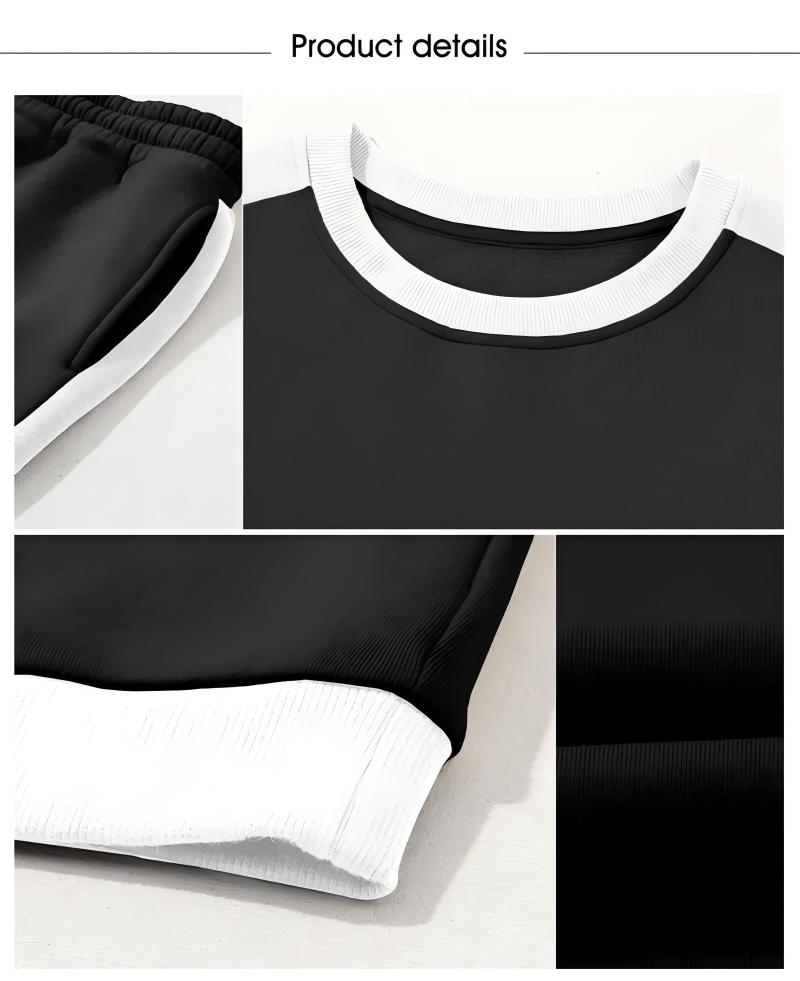 💫 Chic Cozy Wear: Women's Oversized Fleece Sweatshirt & Pants Set 👚👖 | Ultimate Comfort 🛋️☁️