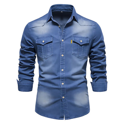 Fit Cotton Denim Shirt