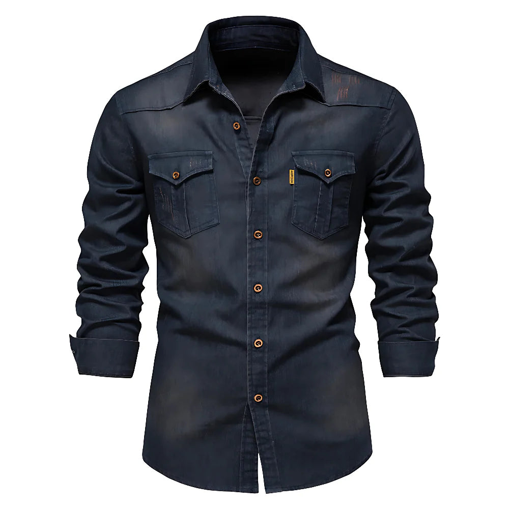Fit Cotton Denim Shirt
