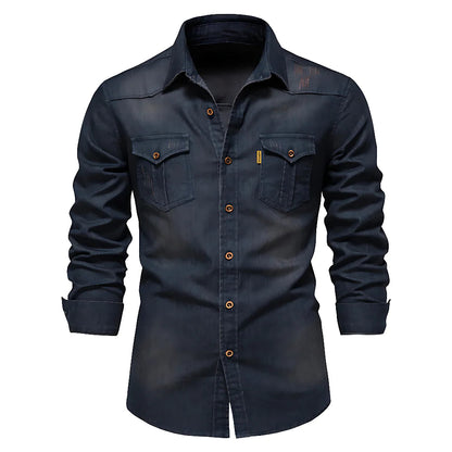 Fit Cotton Denim Shirt
