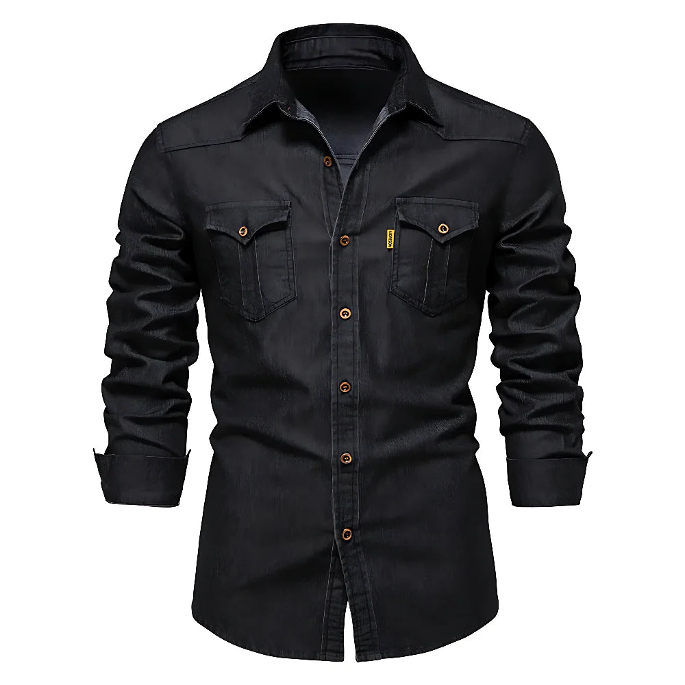 Fit Cotton Denim Shirt